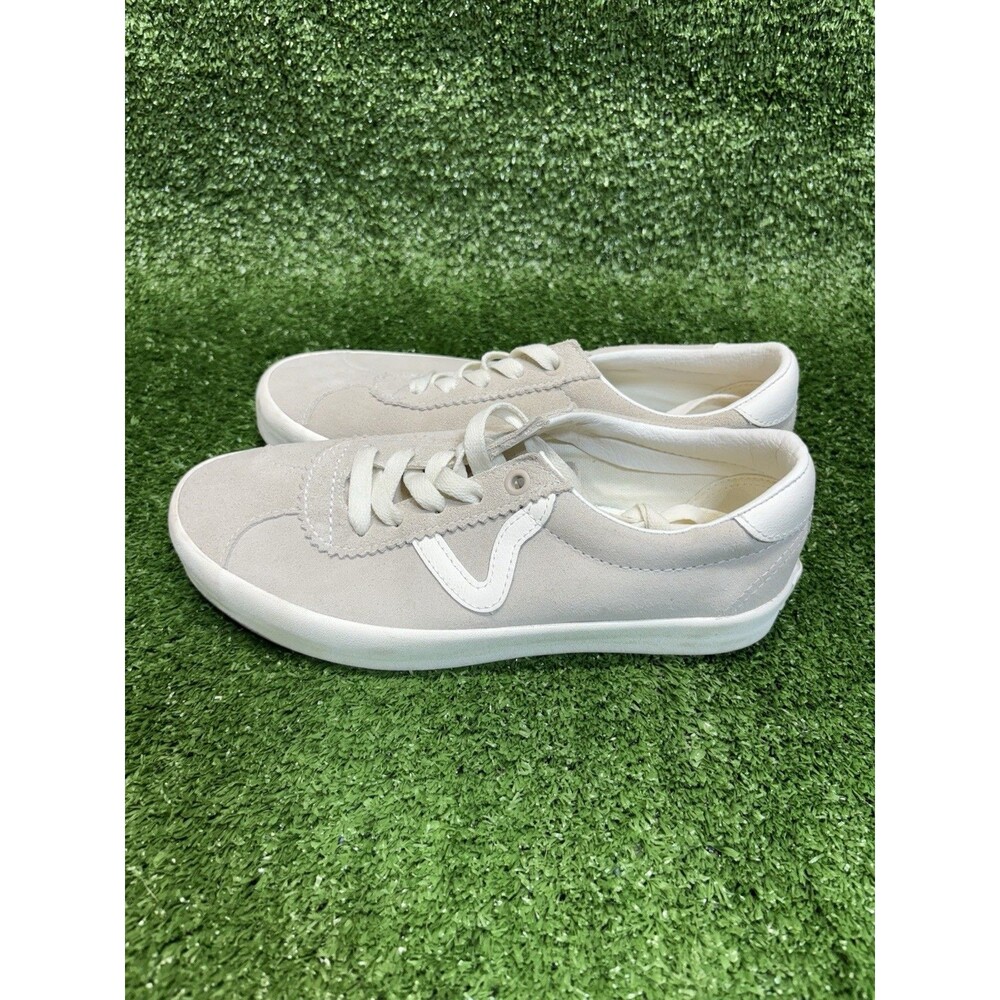 Vans Sport Low French Oak Marshmallow Women Size 7 US Suede Skate Shoe Sneaker